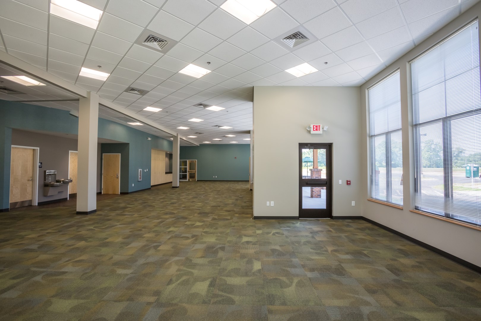 Washington Montessori School hallway lobby exit