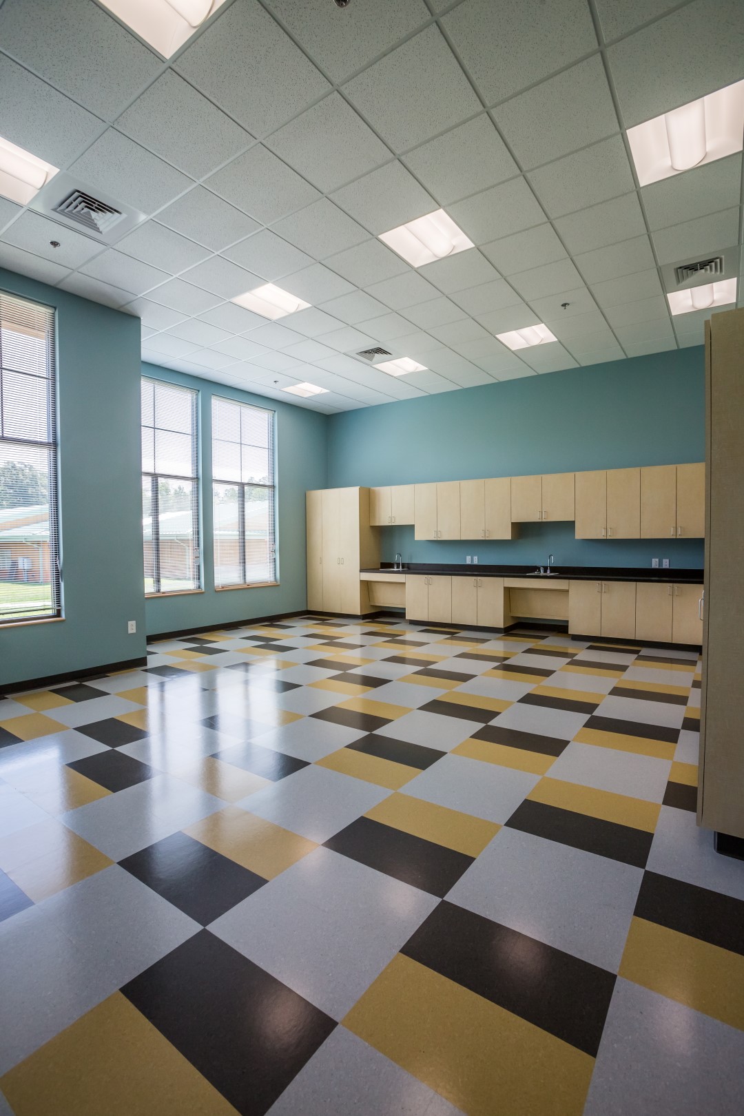Washington Montessori School colored floor